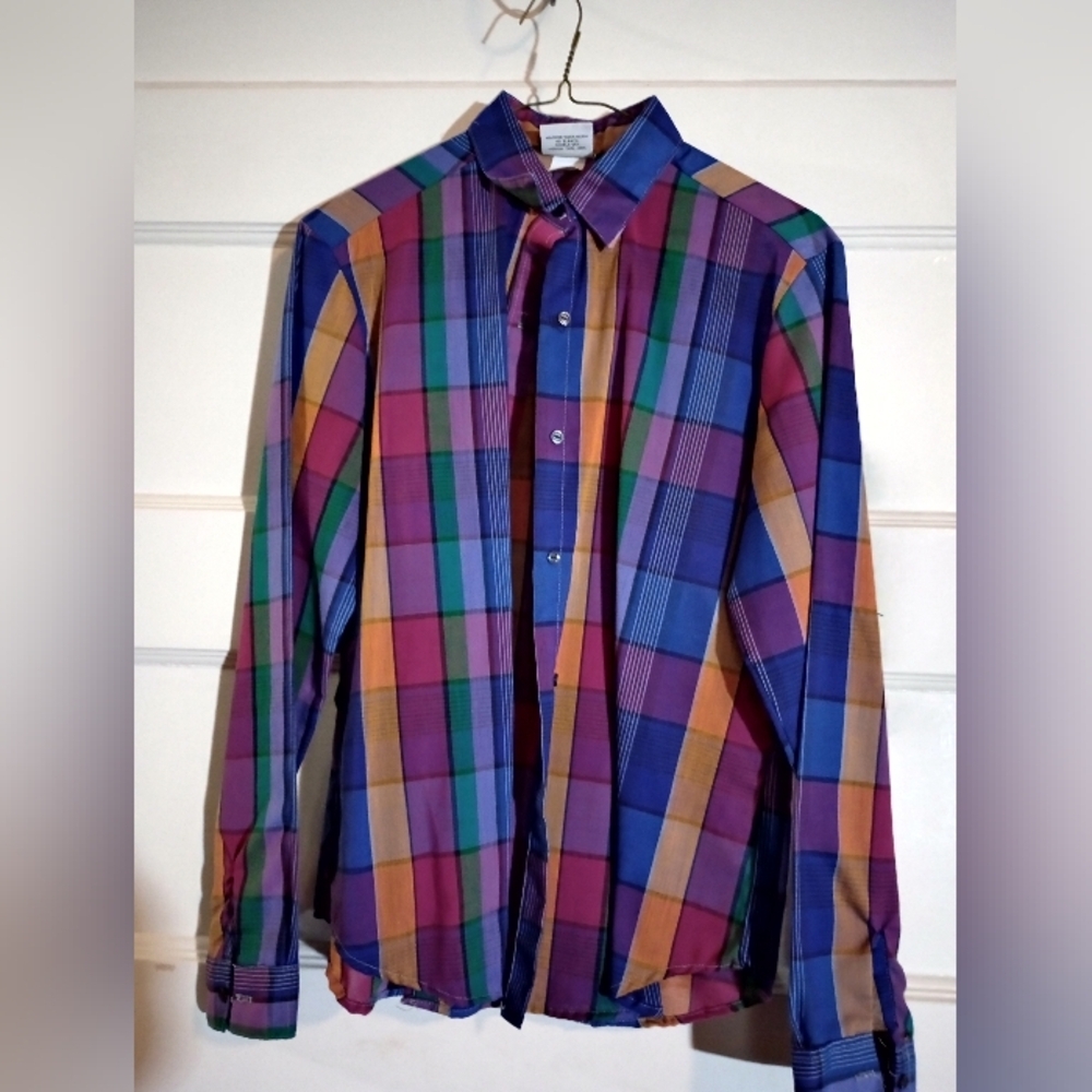 Miss B women's size 11/12 button down long sleeve shirt (Rox444)